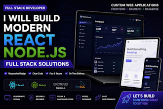 build a modern react node js full stack website