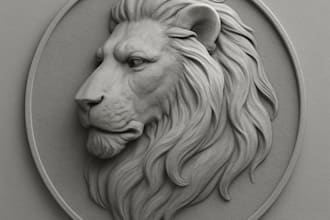model custom 3d logo and hard surface parts for 3d print