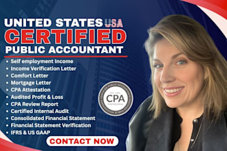 provide CPA mortgage comfort letter, self employment income verification letter