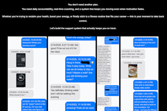 be your fitness accountability coach with realtime daily support
