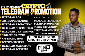 grow crypto telegram promotion, crypto telegram marketing, telegram subscribers