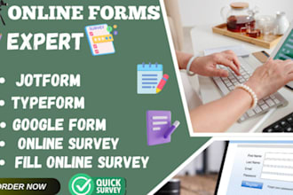fill online survey typeform google form respondents jotform docusign formsite