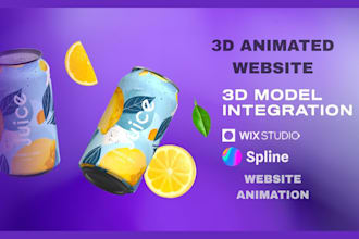 3d animated wix website design 3d animated website 3d spline 3d animation lottie