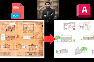 convert PDF to dwg, autocad drafting expert