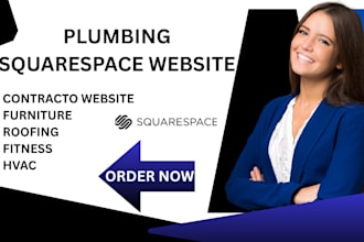 plumbing squarespace website contractor furniture roofing fitness hvac