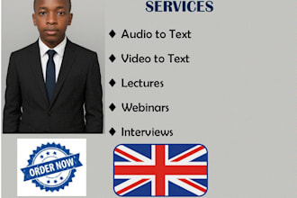 provide high quality audio and video transcription services