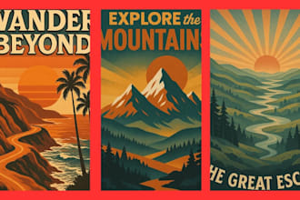 do vintage poster retro vintage poster travel event landscape movie music poster