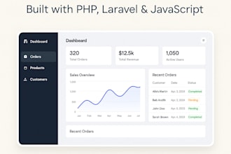 develop secure and scalable web apps using PHP, laravel, and javascript