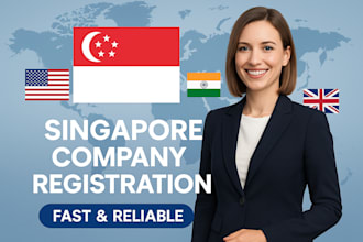 register your singapore company for foreigners with uen, address,  acca support