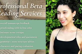 proofread, edit, and beta read your romance novel or novella