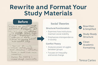 transform messy study notes into clear, formatted documents