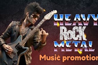 do viral organic rock metal music promotion to 900 real and active rock audience