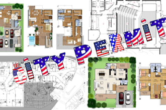 draw site plan,plot plan for city permit site plan, master plan, landscape plan