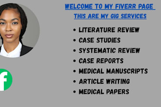 do medical manuscript writing, review article, case report and systematic review