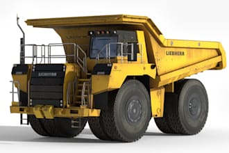 model a 3d hard surface polygon asset