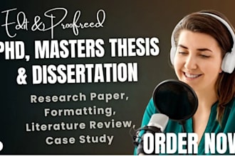 proofread and edit your german master thesis, bachelor thesis or dissertation
