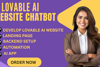develop lovable ai app loveable saas mvps website chatbot landing page form