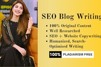 optimized seo content writing for a blog post