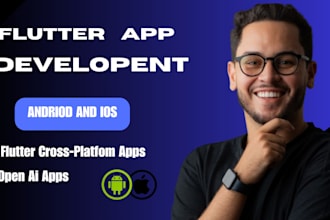 develop flutter mobile apps for android and ios app with firebase backend
