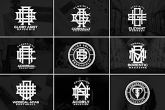 design luxury fashion clothing monogram brand stationery urban streetwear logo