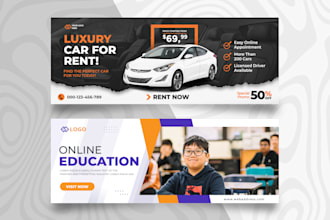 do premium website banner, google ads, etsy and shopify banner design