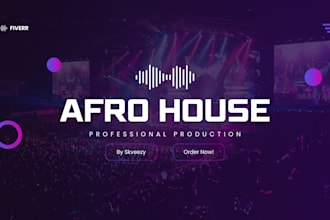produce amazing afro house track for you