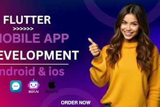create custom flutter mobile app development figma flutterflow app  development