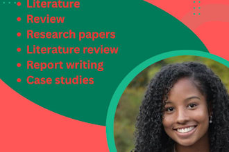 handle quality reports, research and summary writing, literature and case study
