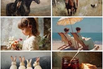 create personalized oil style paintings using artificial intelligence for sale