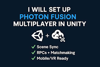 set up or fix photon fusion multiplayer in unity