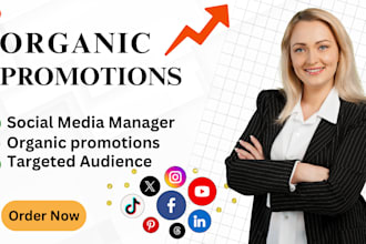 do organic social media promotion to grow your audience