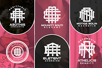 design fashion luxury clothing monogram brand urban streetwear typography logo