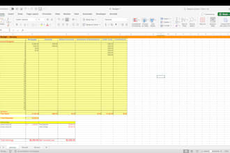 design customized professional spreadsheets