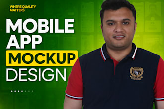 design modern app mockup and uiux design for website