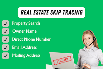 provide skip tracing for real estate business and llc skip tracing in bulk