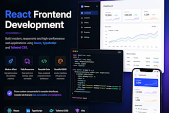 build responsive react frontend for your web app