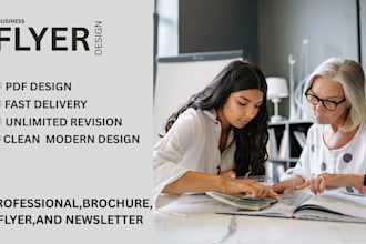 design digital business or corporate flyer brochure leaflet