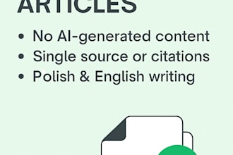 research and write a fact based article in english or polish