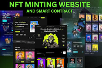 create crypto website nft minting meme coin  ico  website smart contract