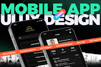 do mobile app ui ux design ui design and figma prototype