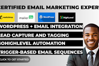 setup wordpress mailerlite mailchimp campaign gohighlevel workflow squeeze pages
