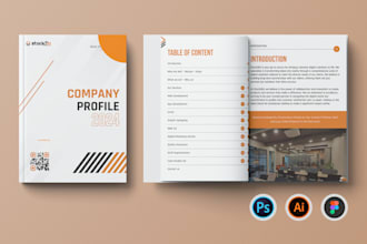 design modern company profile, business proposal, or annual report