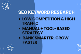 do SEO keyword research with low competition and traffic