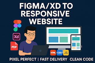 convert your design file to hand coded responsive website
