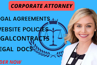 draft terms and conditions, privacy policy and legal contracts
