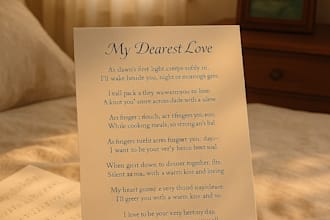 write heartfelt poem or a love letter