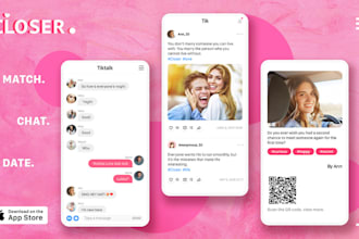 build dating app like tinder, bumble, hinge, online dating app, match making app