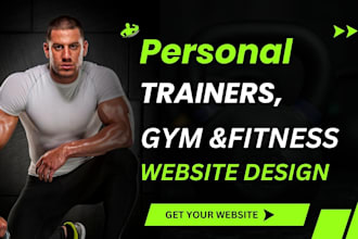 design modern website for personal trainer, fitness and yoga