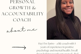 coach you to gain confidence, set goals and live with purpose and direction