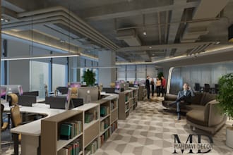 design modern 3d office interiors, limited offer